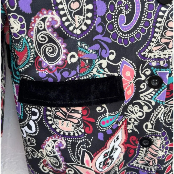 OC Order Plus Womens Carlisle Paisley Stylish Printed Coat Multicolor Sz Large - Picture 13 of 15